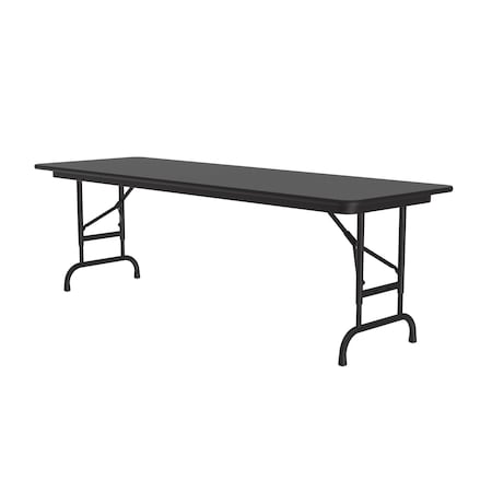 Correll CFA Adjustable Melamine Folding Tables 24x60 Black Granite CFA2460M-07